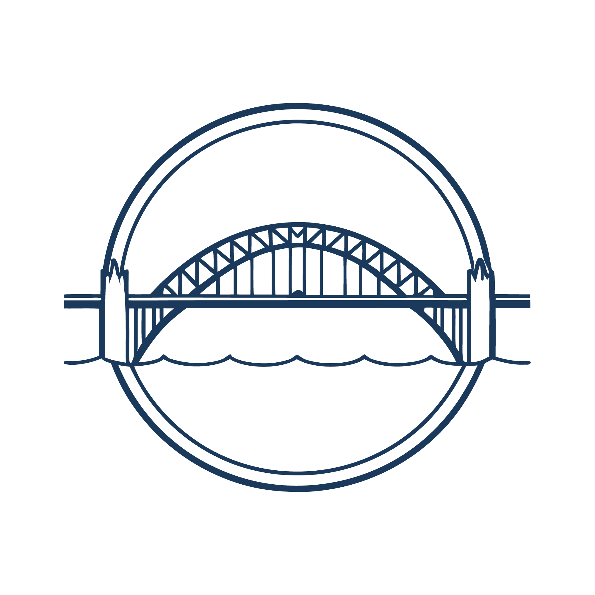 Bridge mark, navy